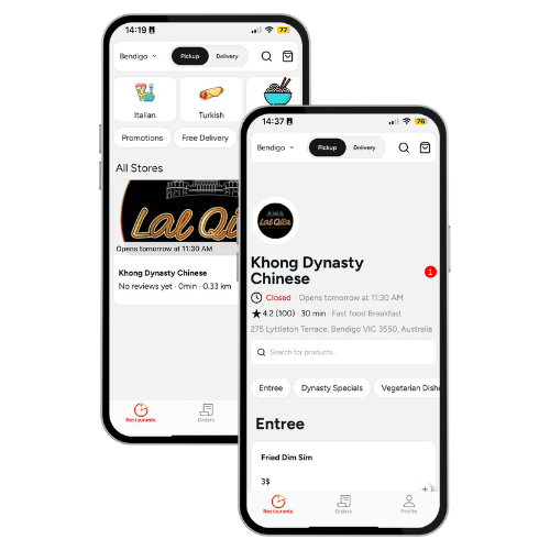 MealNow Mobile App Features